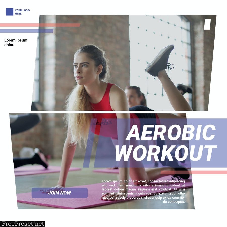 Aerobic Workout Class 8K2YRVR