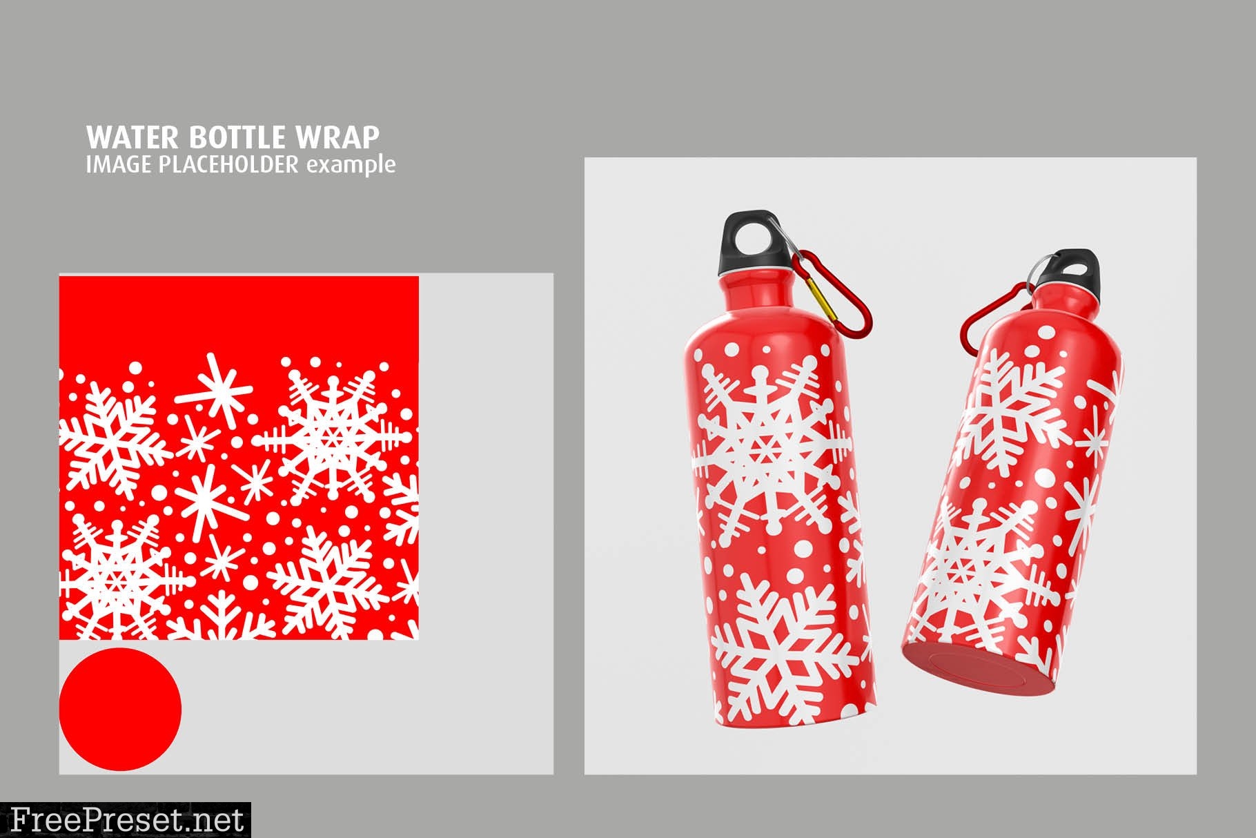 Aluminium Water Bottle Mock-Up 5831116