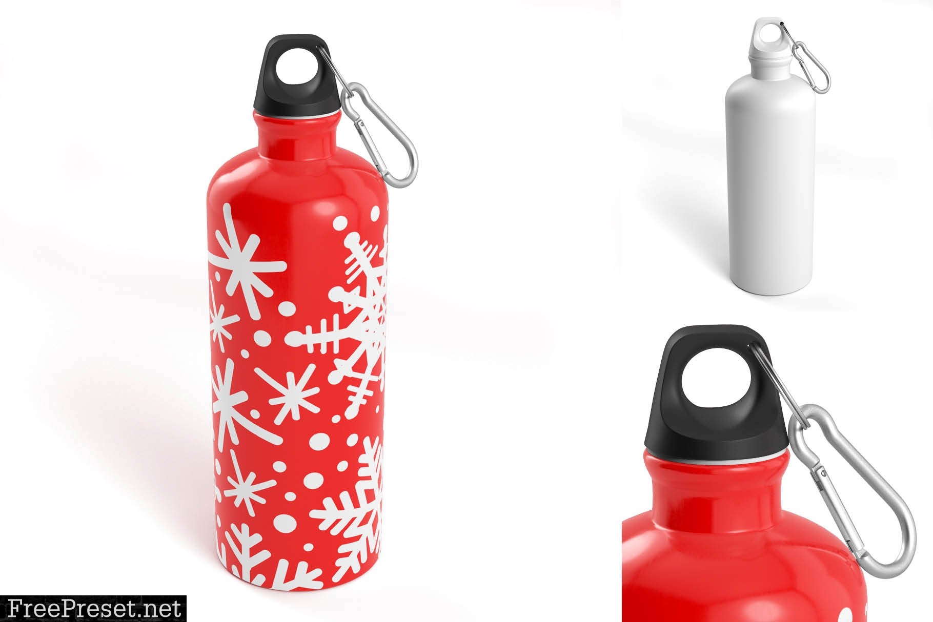 Aluminium Water Bottle Mock-Up 5831116