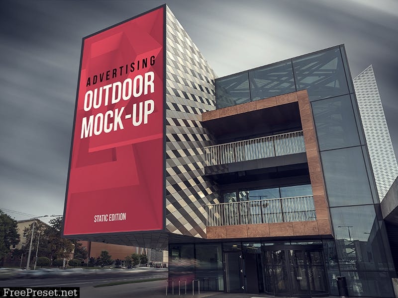 Animated Outdoor Advertising Mockup