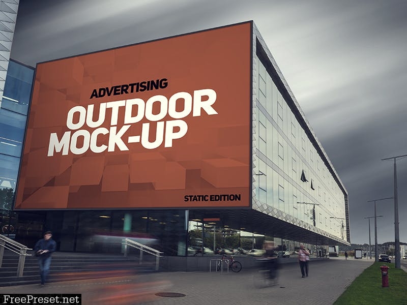 Animated Outdoor Advertising Mockup