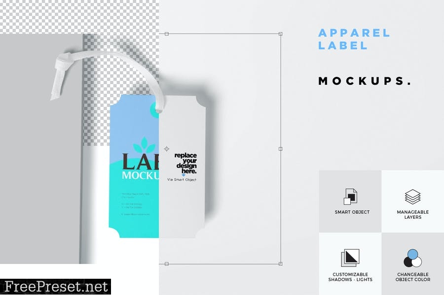 Apparel Tag Branding Mockups 8858CTA