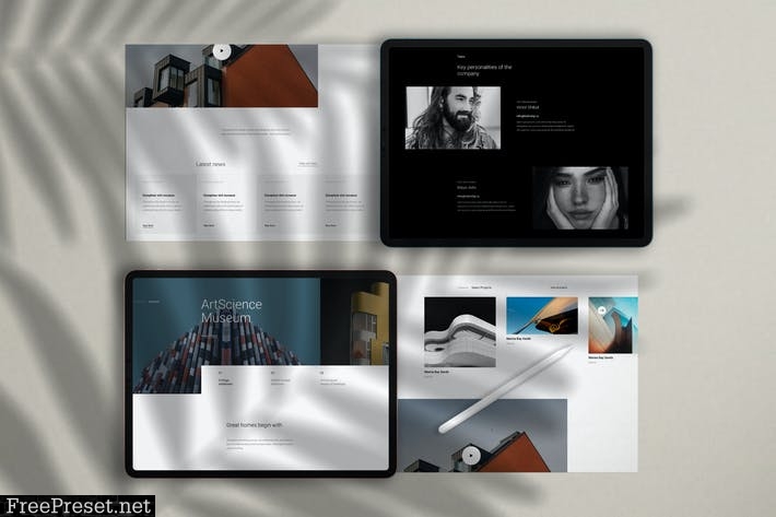Apple iPad Pro & Paper Scene Generator Mockup