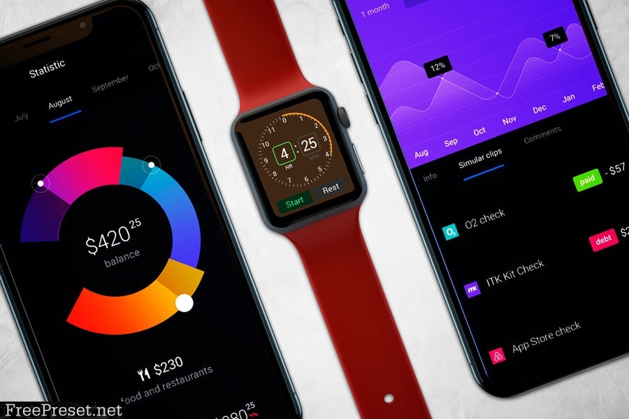 Apple Watch & iPhone XS Mockup V.2