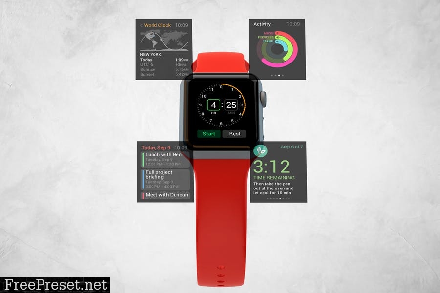 Apple Watch Mockup V.3 ZXUSD5