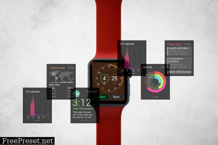 Apple Watch Mockup V.3 ZXUSD5