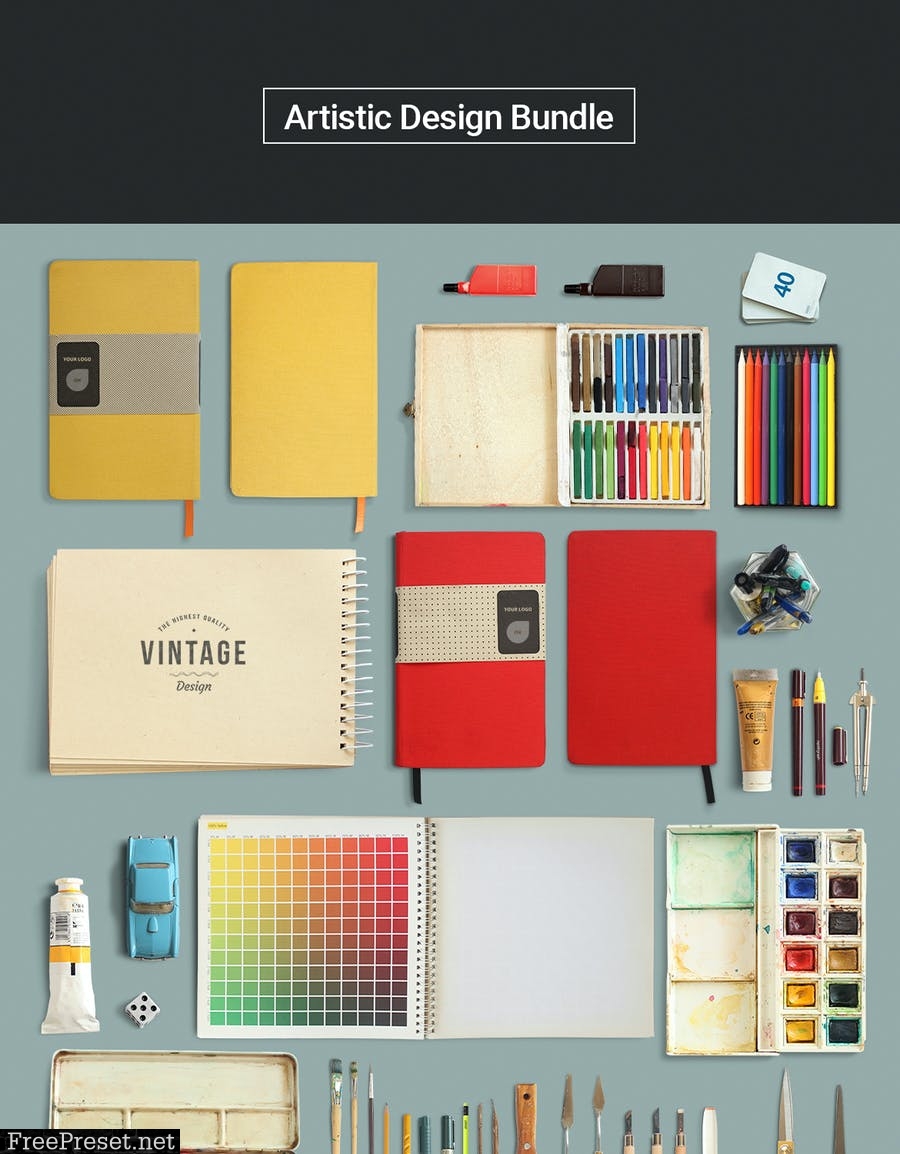 ArtBox - Artistic Mockup Kit WES43D