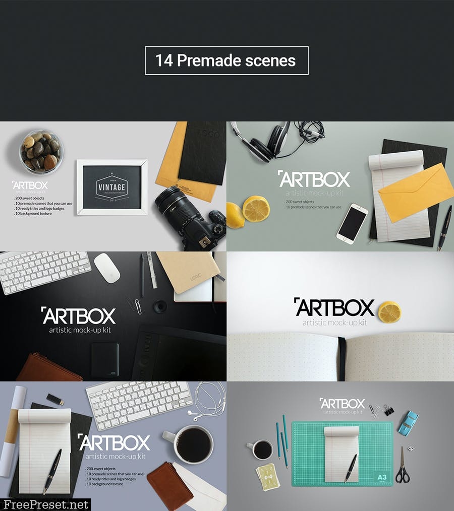 ArtBox - Artistic Mockup Kit WES43D