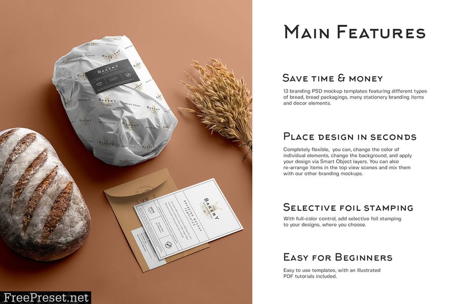 Bakery Branding Mockups Vol. 2