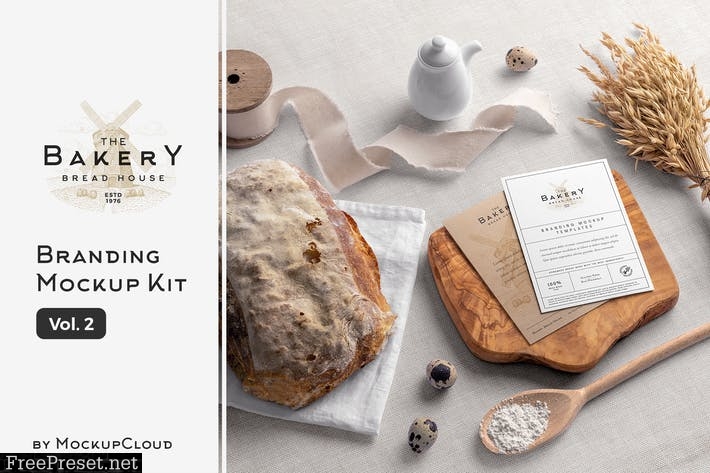 Bakery Branding Mockups Vol. 2