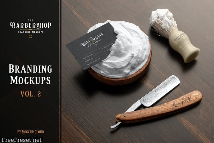 Barbershop Branding Mockups Vol. 2