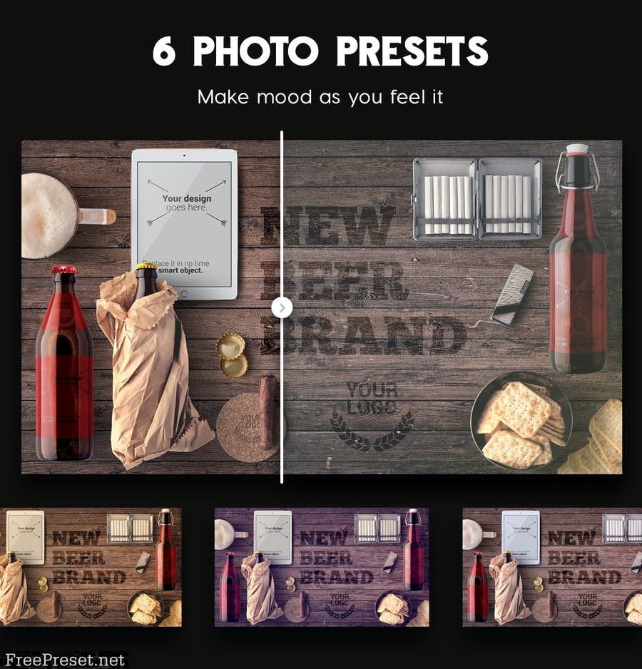 Beer & Bar Mockup & Hero Images Scene Generator H9KSLL