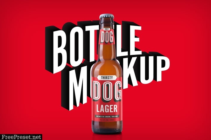 Beer Bottle Mockup DYSPM6