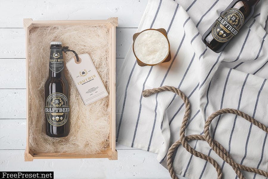 Beer Bottles Mockup 5UZTEJ