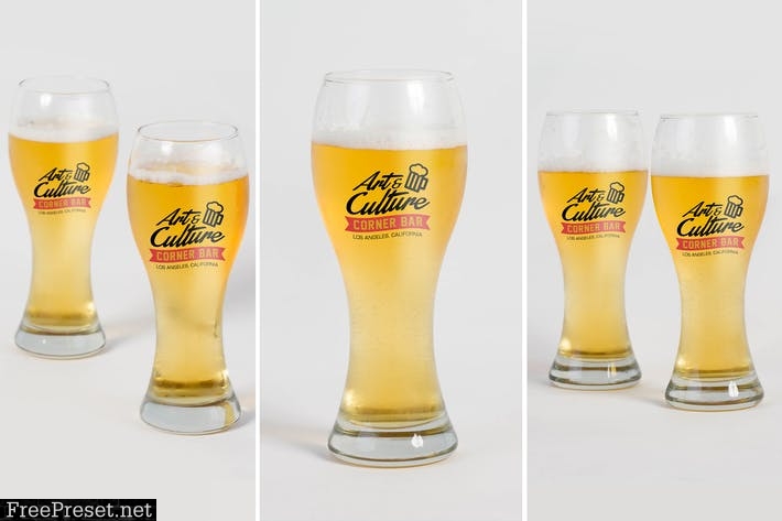 Beer Glass Mock Up 8VXABD