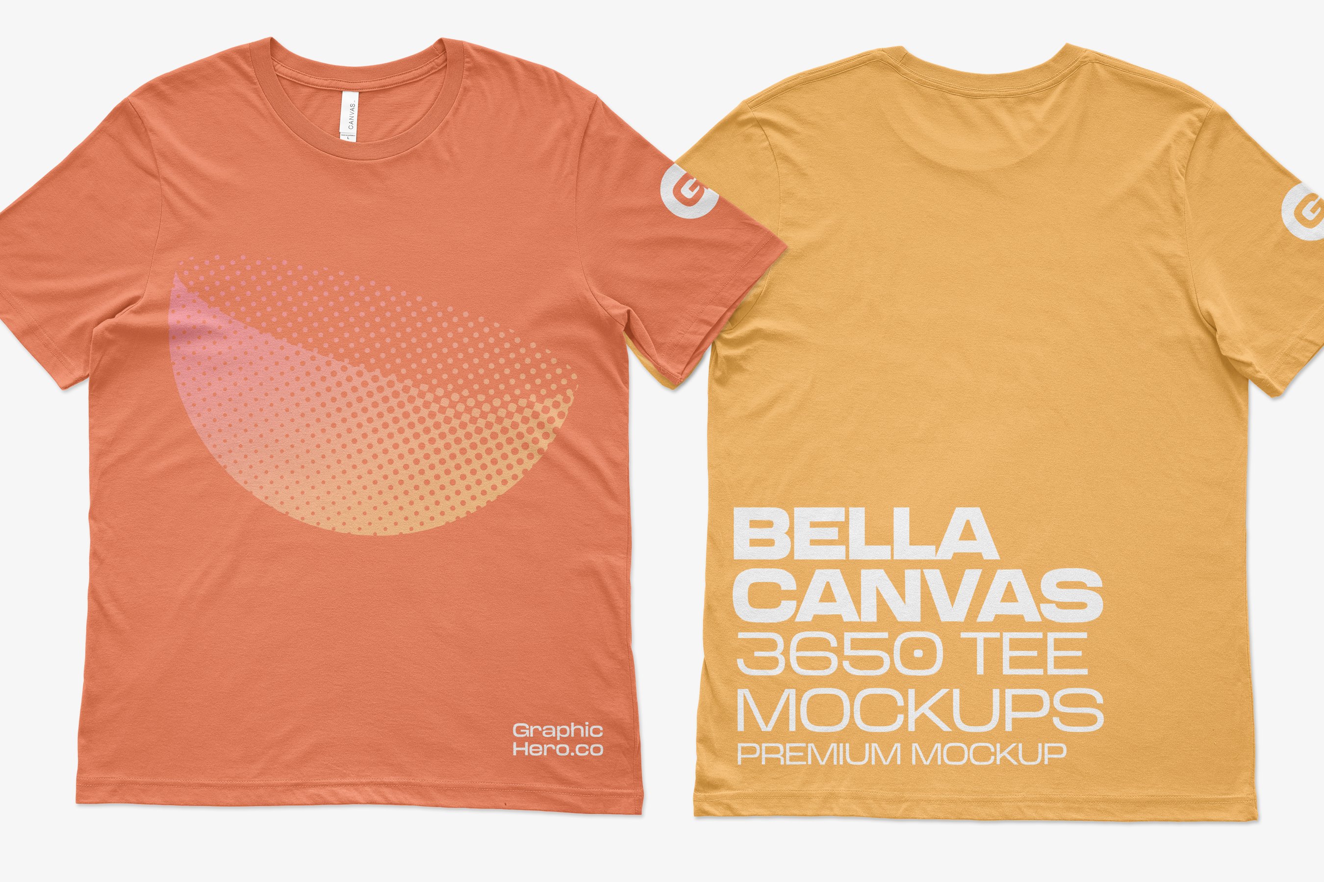 Bella 3650 Short Sleeve Tee Mockups 5959462