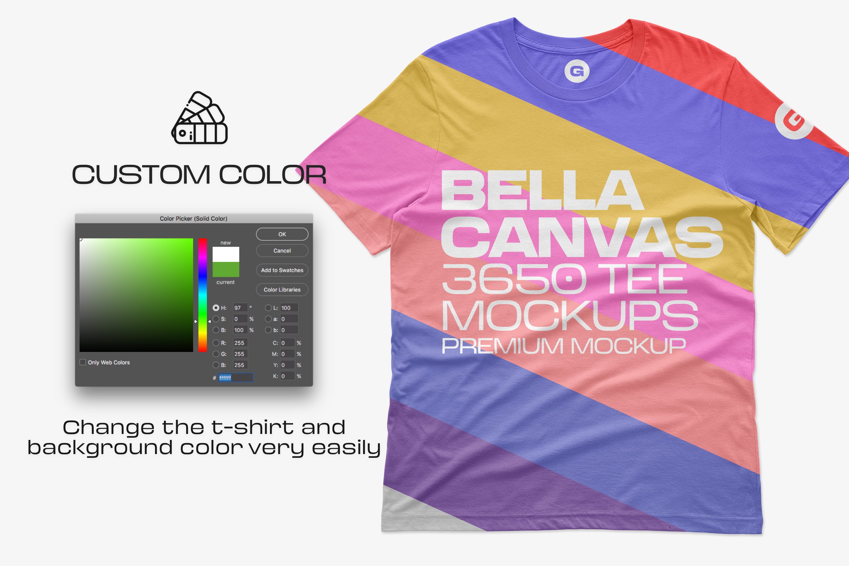 Bella 3650 Short Sleeve Tee Mockups 5959462