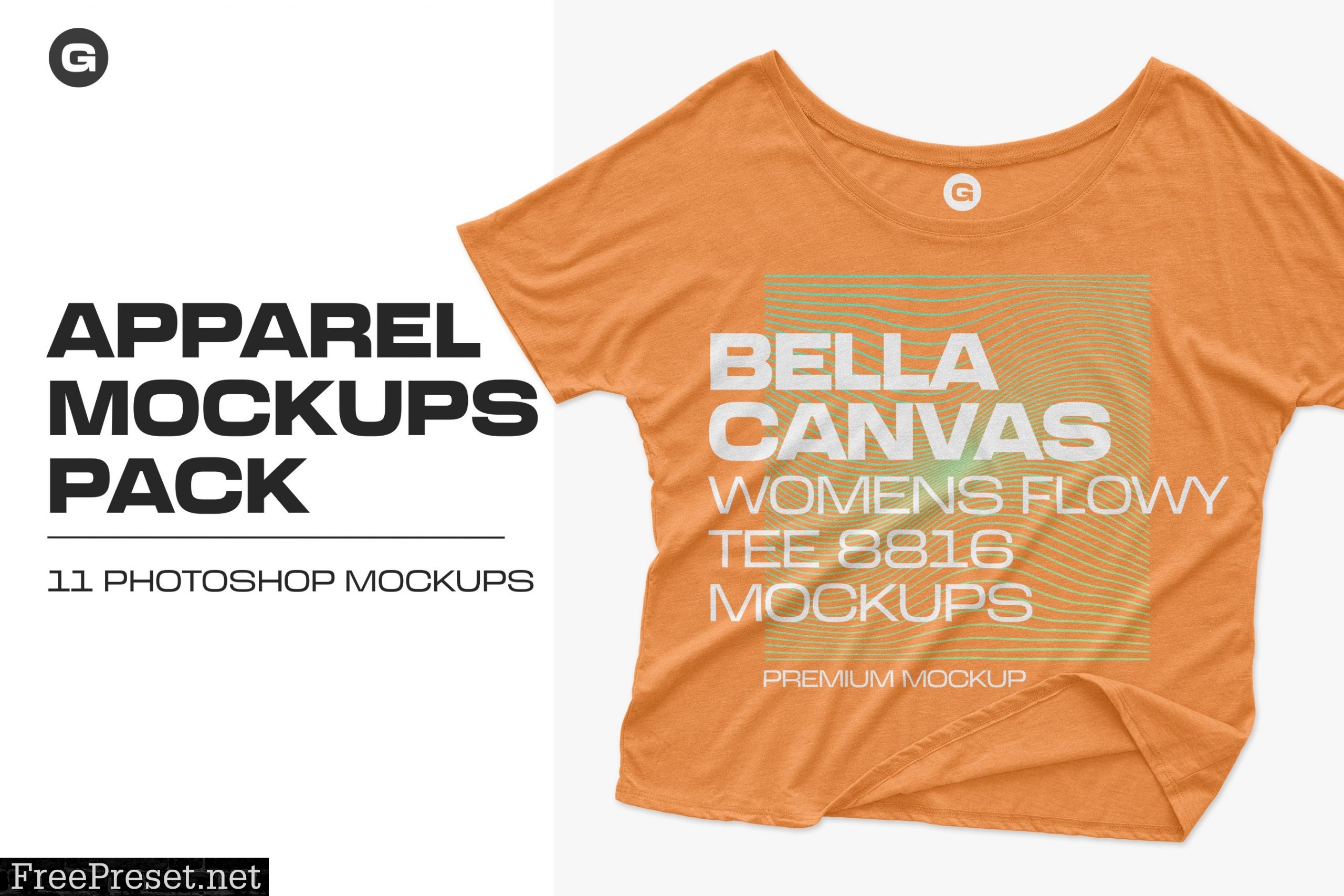 Bella Canvas Flowy Tee 8816 Mockups 5959450