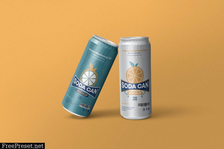 Beverage Can Mockups 5YBD6E2