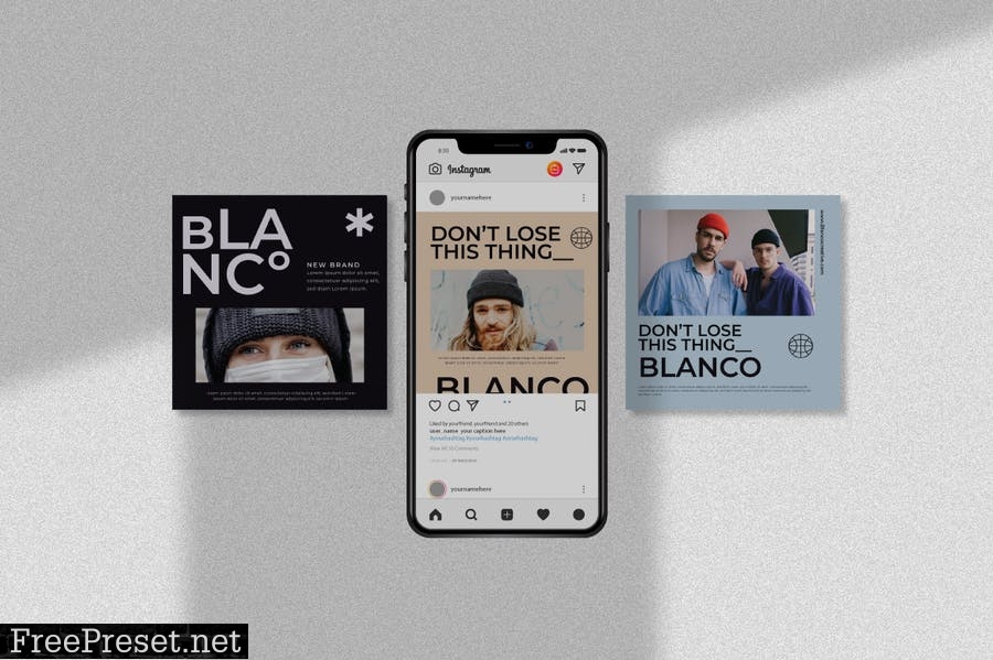 Blanco Instagram Template Vol.1 LCGZU3T