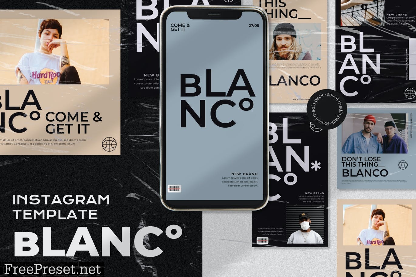 Blanco Instagram Template Vol.1 LCGZU3T