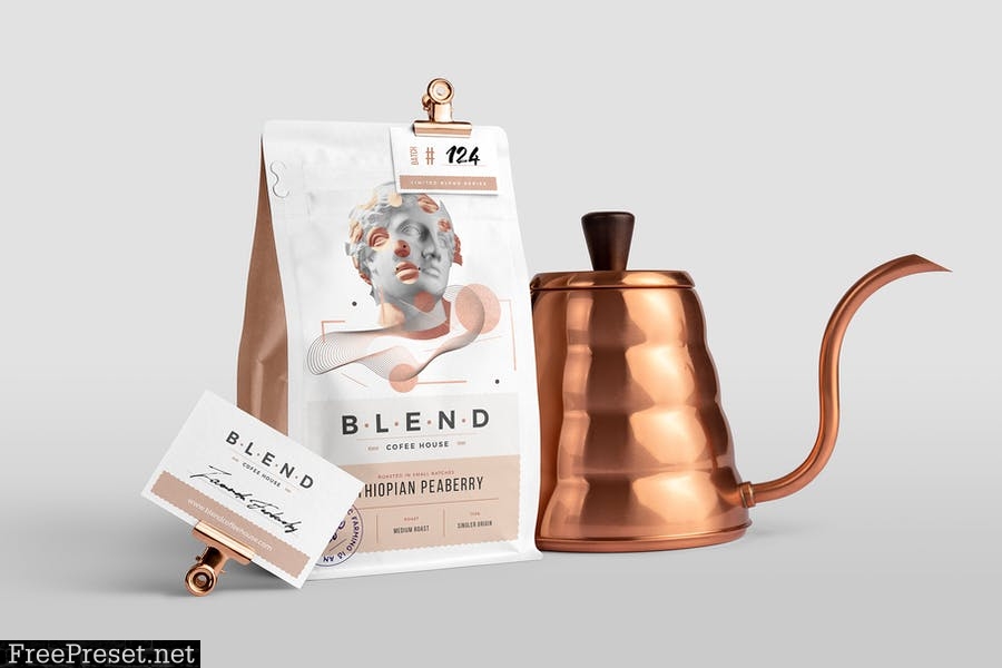 Blend - Coffeehouse Branding Mockup Vol. 1