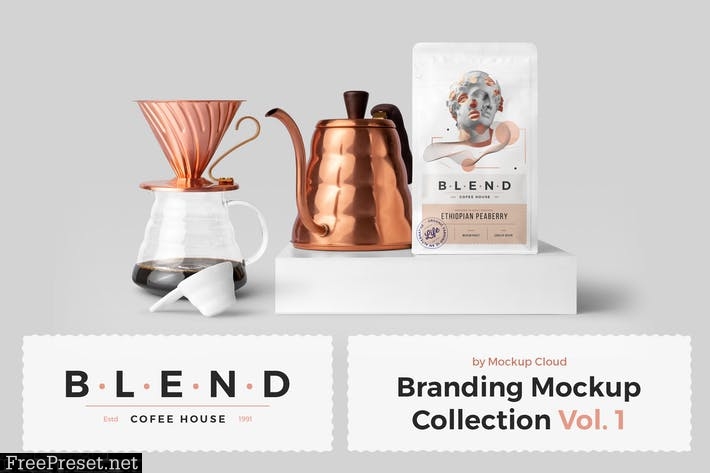 Blend - Coffeehouse Branding Mockup Vol. 1