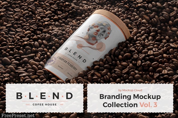 Blend - Coffeehouse Branding Mockup Vol. 3