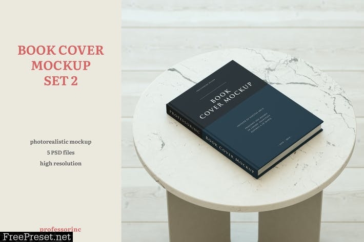 Book Cover Mockup — Set 2