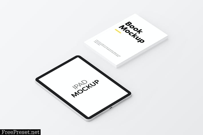 Book & iPad Mockup MW55CG9