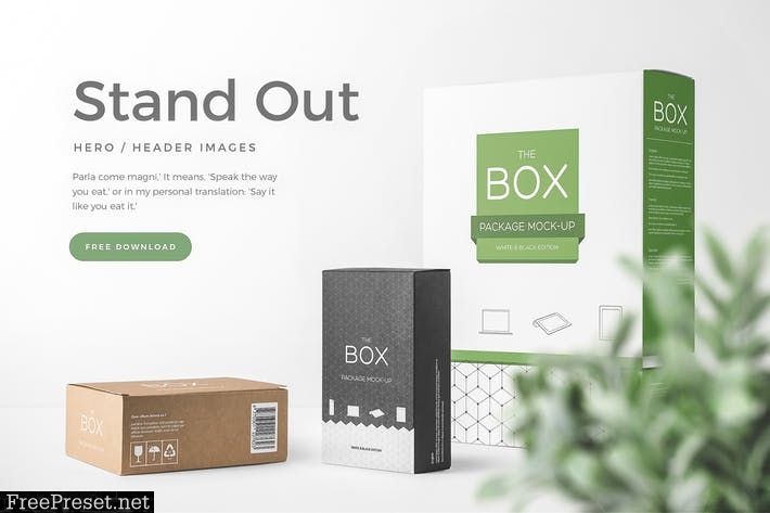 Box Packaging Mockups Vol. 1