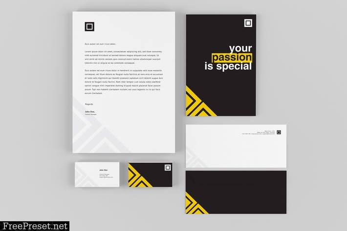 Brand Identity Mockups 55F9WH