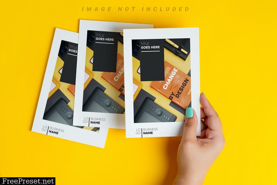 Brochure Mockup in Hand Kit