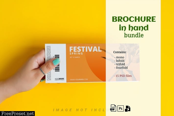 Brochure Mockup in Hand Kit