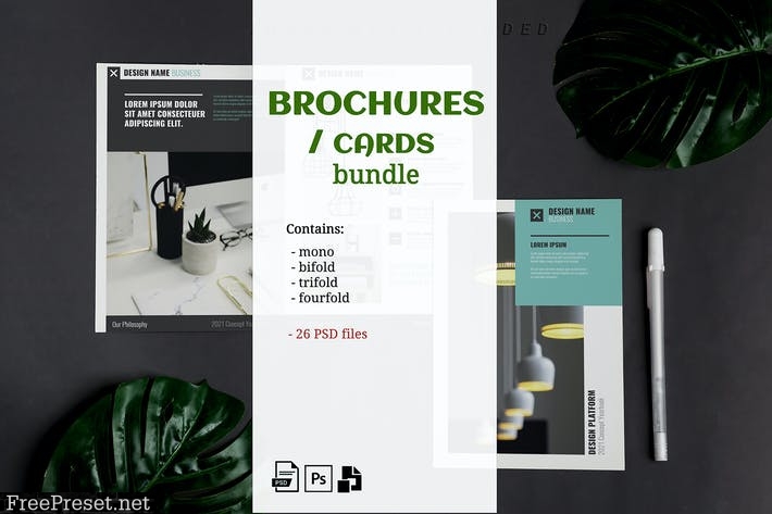 Brochures Mockup Kit 83SLL8Q