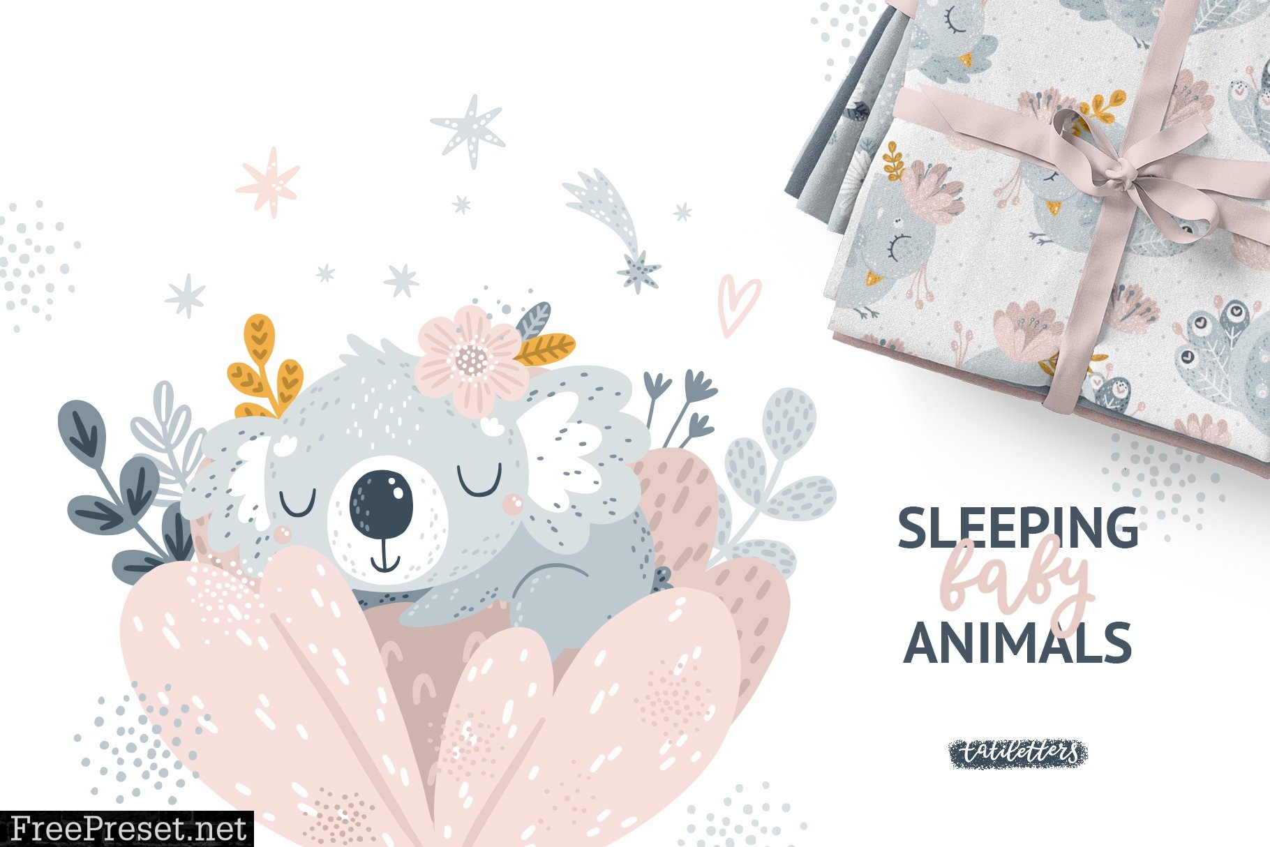 Bundle Baby animal Clipart & Pattern 4272886