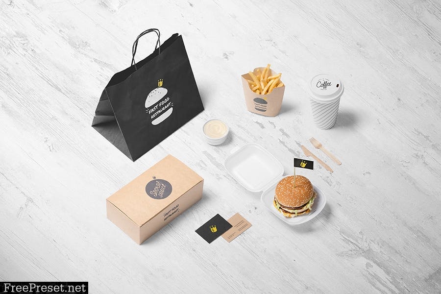 Burger Diner Branding Mockup