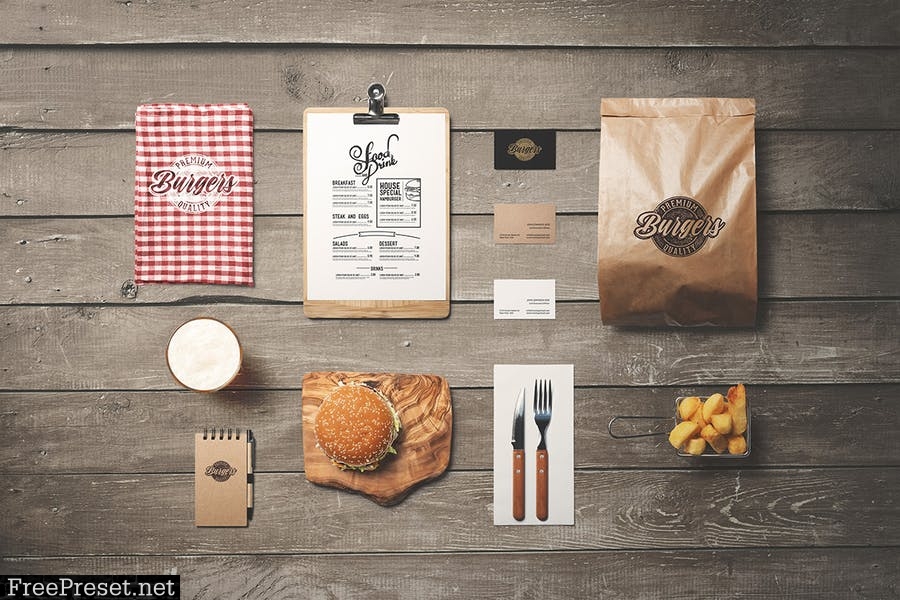 Burger Store Mockup Creator 76AY2E