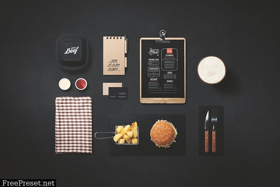 Burger Store Mockup Creator 76AY2E