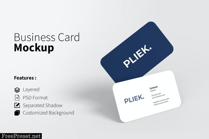 Business Card mockup TLR485L