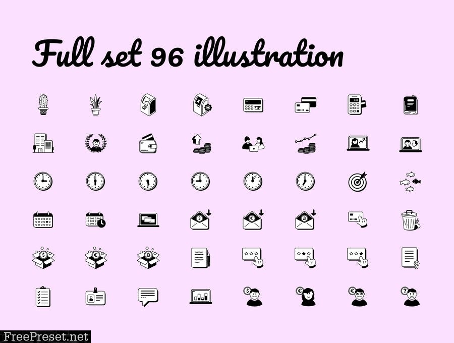 Business Pen Draw icons A4SZMK4