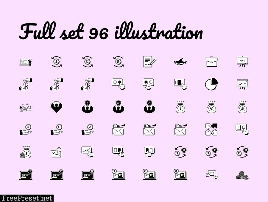 Business Pen Draw icons A4SZMK4