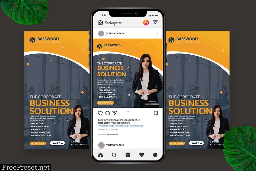 Business Solution Instagram Post Story 7JAA4NU