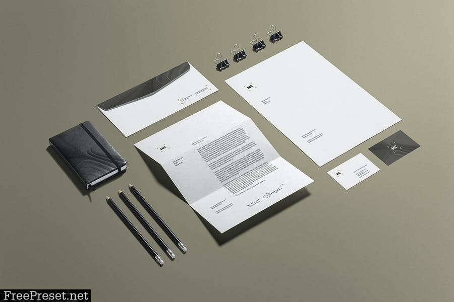 Business Stationery Branding Mockup