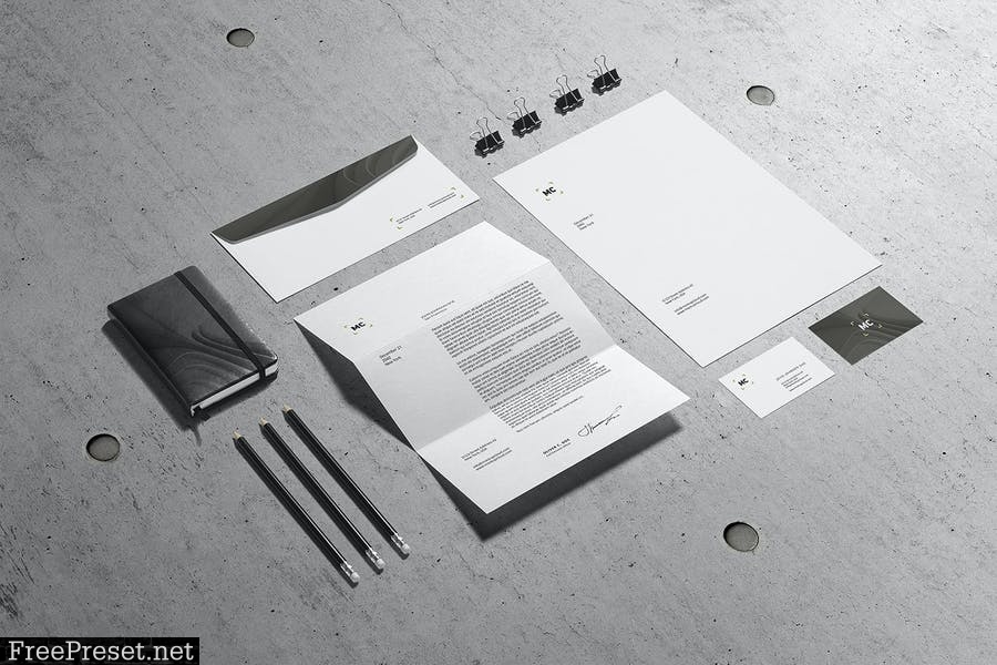 Business Stationery Branding Mockup