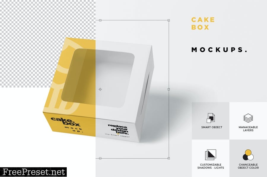 Cake Box Mockups TGT78B5