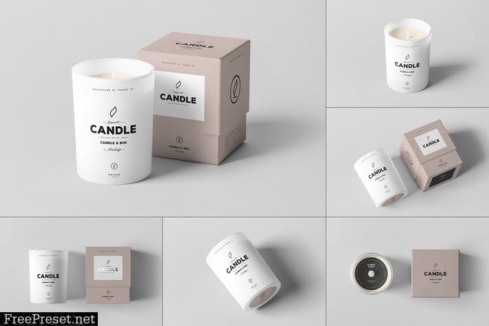 Candle & Box Mock-up WBF97W