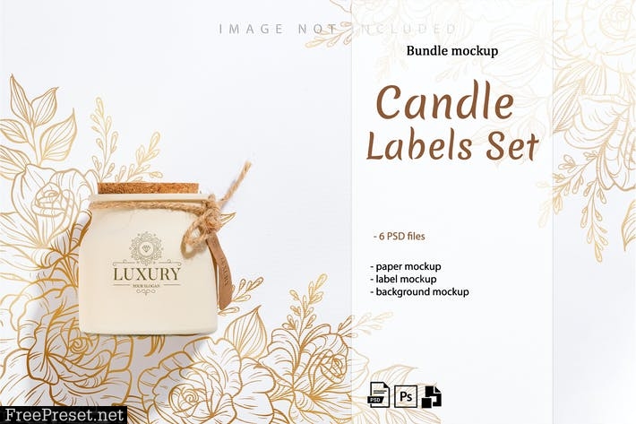 Candle labels Set