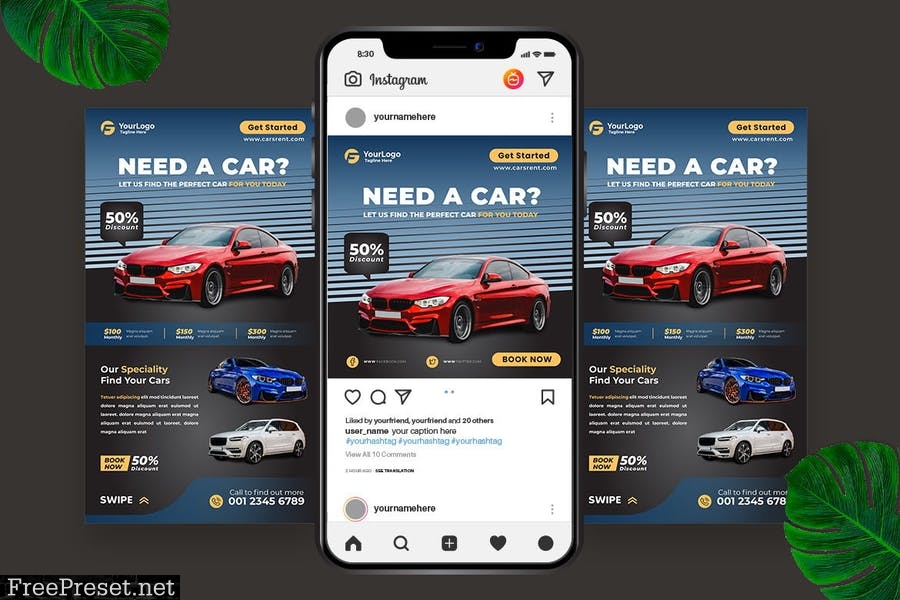 Car Sales Instagram Post Story A3U4AYT