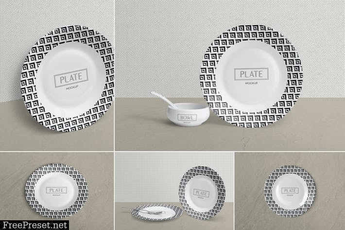 Ceramic Plate Mockups M3NUYF2